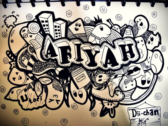 doodle lucu membuatnya