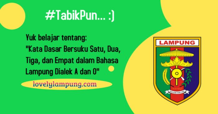 pantun bahasa lampung dialek o terbaru