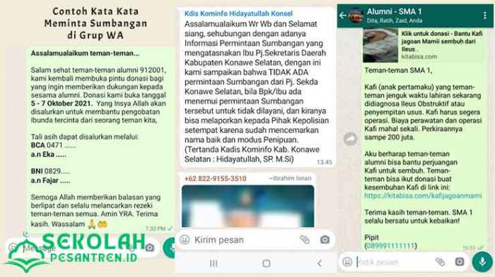 Cara meminta sumbangan untuk orang meninggal