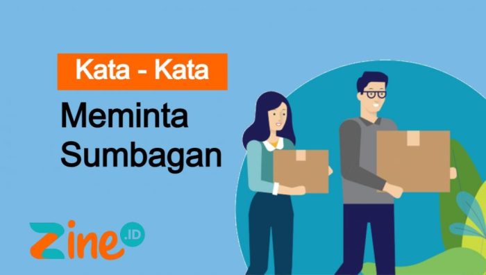 Cara meminta sumbangan untuk orang meninggal