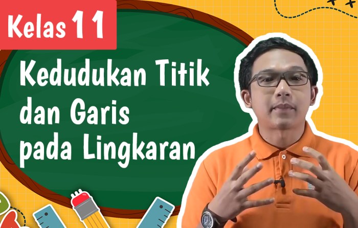 kedudukan garis pada lingkaran