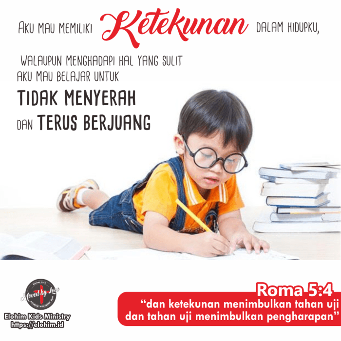 ketekunan menimbulkan tahan uji