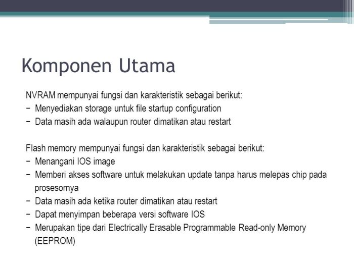 fungsi komponen flash pada router adalah terbaru