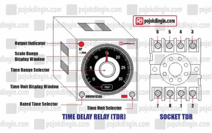 rangkaian timer delay relay