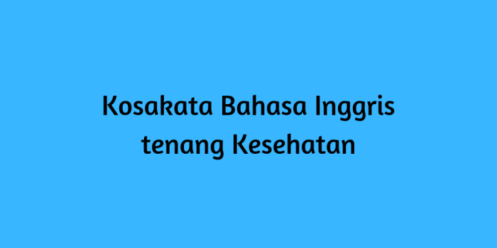 bahasa inggris dokter mata