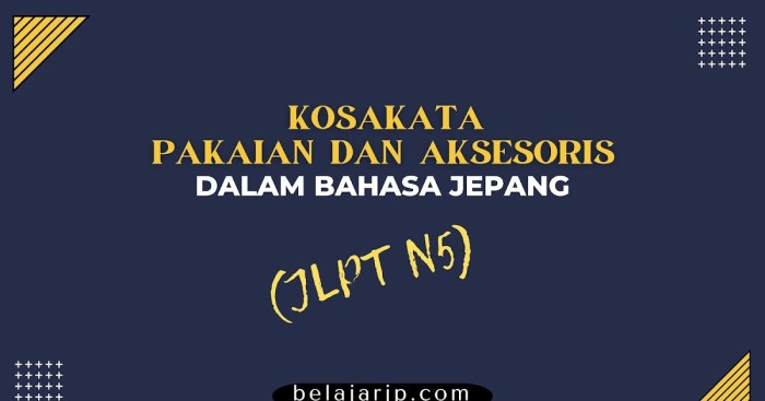 aksesoris dalam bahasa jepang terbaru