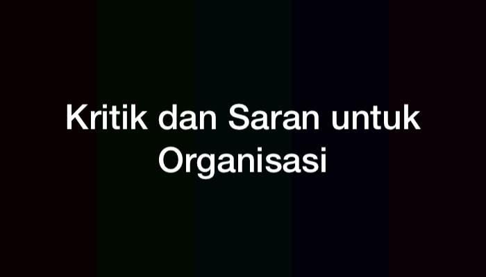 saran kritik penyampaian