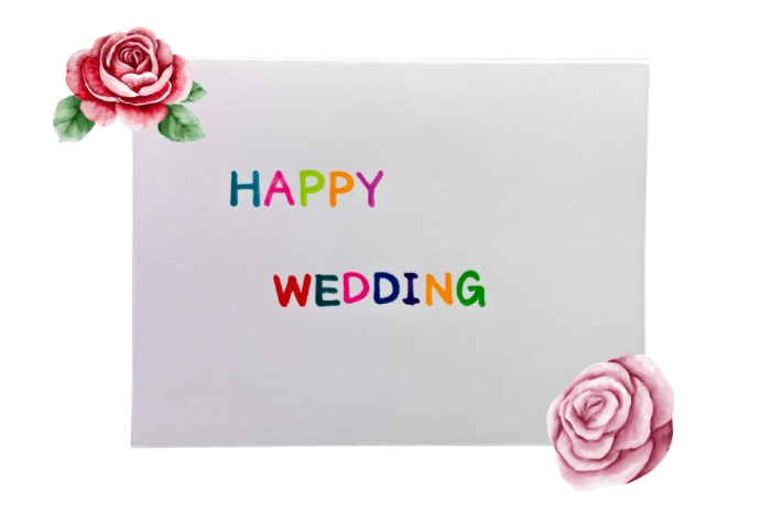 contoh greeting card wedding terbaru