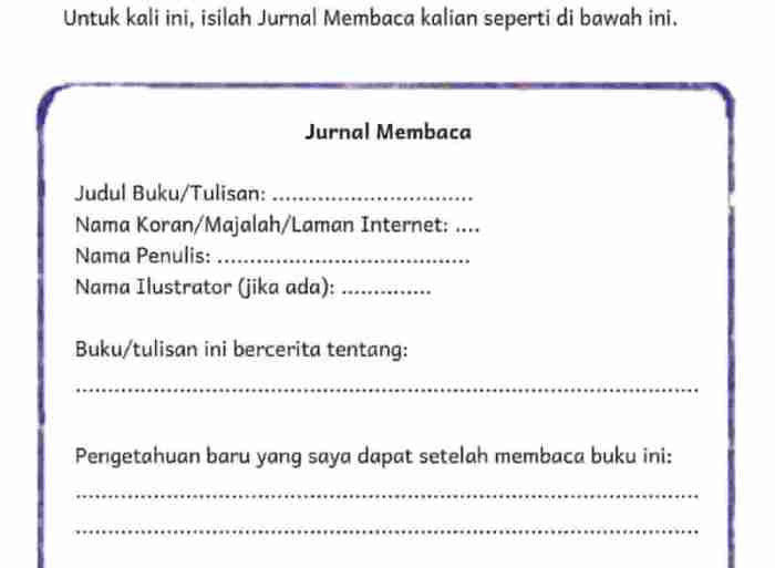 jurnal membaca bahasa indonesia terbaru