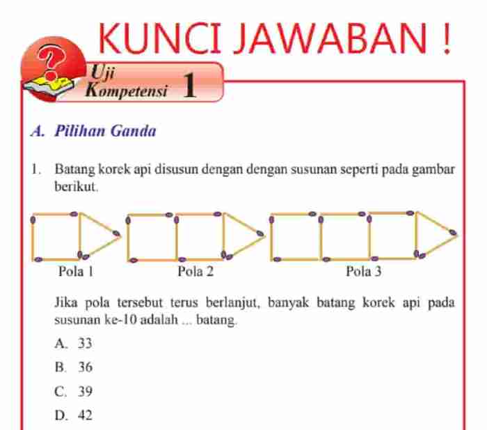 matematika jawaban kompetensi uji kelas semester halaman