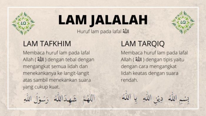 hukum bacaan lafadz allah terbaru