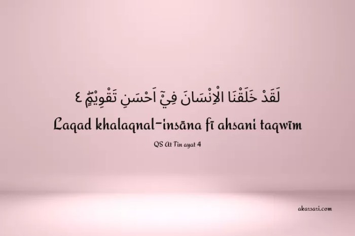 Laqod kholaqnal insaana fii ahsani taqwiim