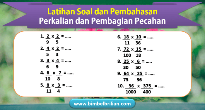 soal pembagian pecahan kelas 6