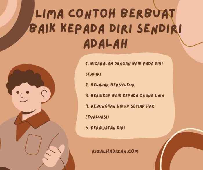 contoh malu kepada diri sendiri