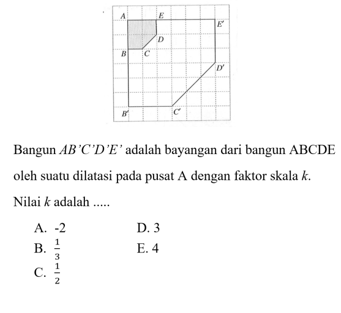 keliling bangun abcde adalah