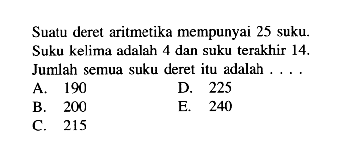 suku tengah deret aritmatika