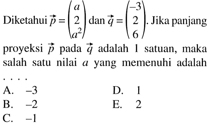 diketahui p 1 2 3 4 6 dan q