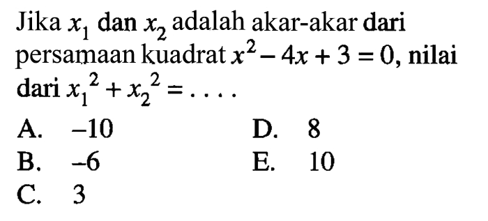 persamaan kuadrat x2 5x 6 0 terbaru