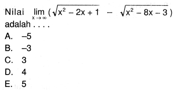 limit x mendekati tak hingga trigonometri