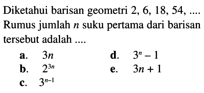 suku rumus jumlah pertama tentukan barisan aritmatika deret bilangan jika sn u7 243b brainly dinyatakan