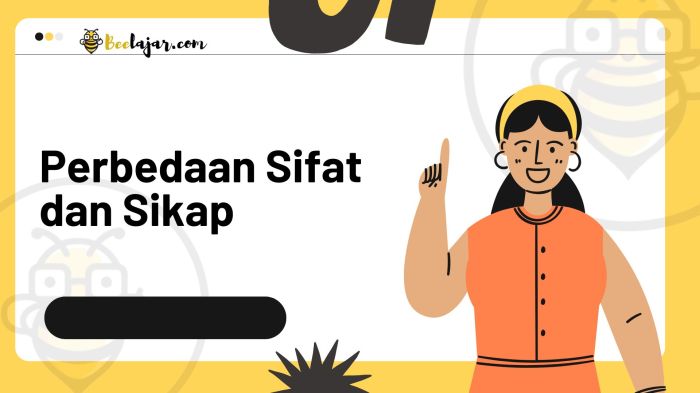 perbedaan sikap dan karakter