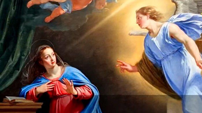 Maria menerima kabar dari malaikat gabriel