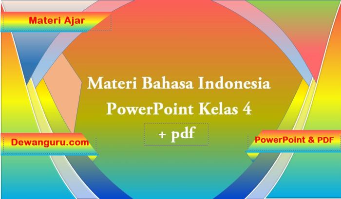 Rangkuman materi bahasa indonesia kelas 6