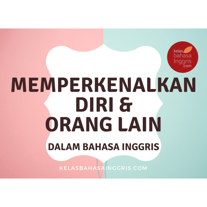 bahasa dalam inggris memperkenalkan diri