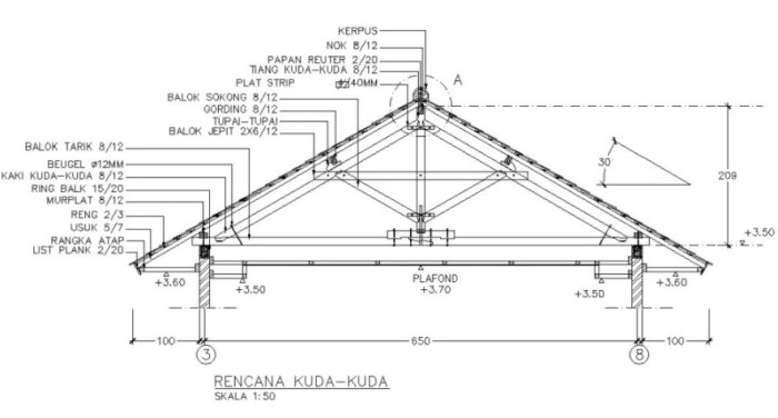 cara menghitung tinggi atap rumah limas terbaru