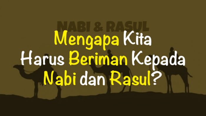 pertanyaan iman kepada rasul