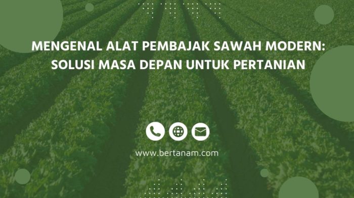 alat pembajak sawah modern terbaru