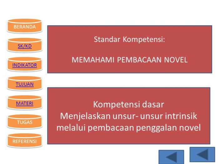 novel dan unsur intrinsiknya