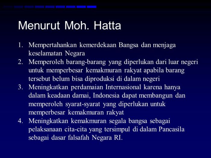 menurut mohammad hatta politik negara terbaru