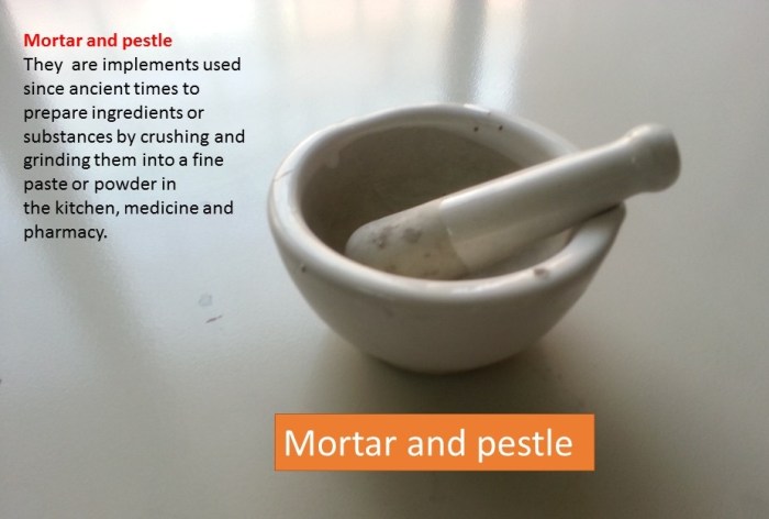 fungsi mortar dan pestle