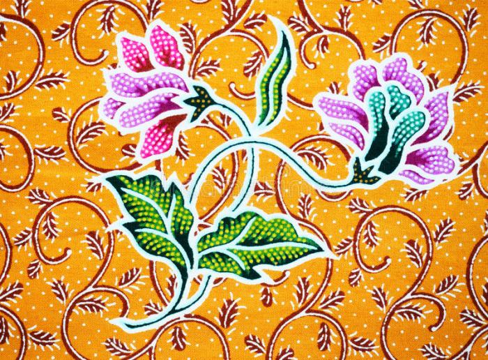 contoh gambar batik flora