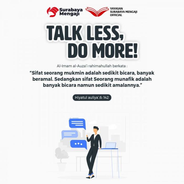 talk less do more artinya terbaru