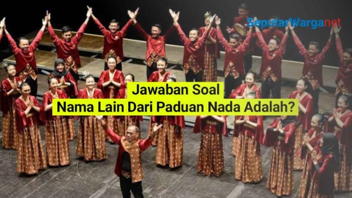 nama lain dari paduan nada adalah terbaru