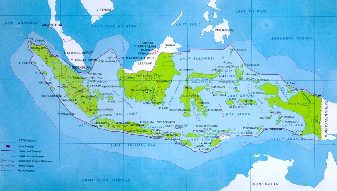 Peta indonesia lengkap dengan nama provinsi