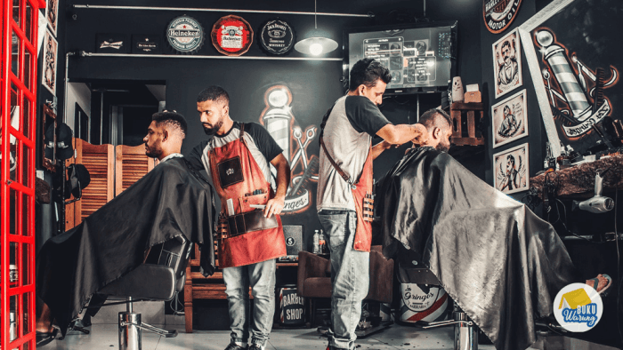 rambut pangkas usaha barbershop paket cukur perlengkapan siap std2 pakai toko