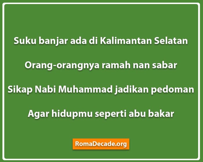 pantun nasehat bahasa banjar