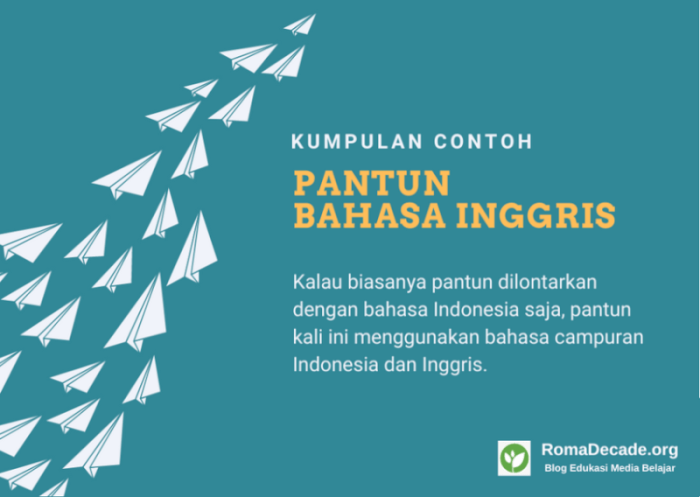 pantun bahasa inggris tentang pendidikan terbaru