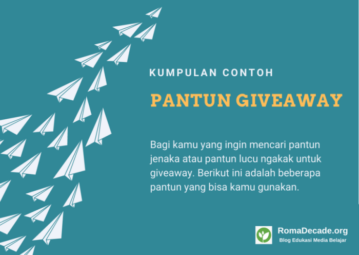 pantun agar menang giveaway terbaru