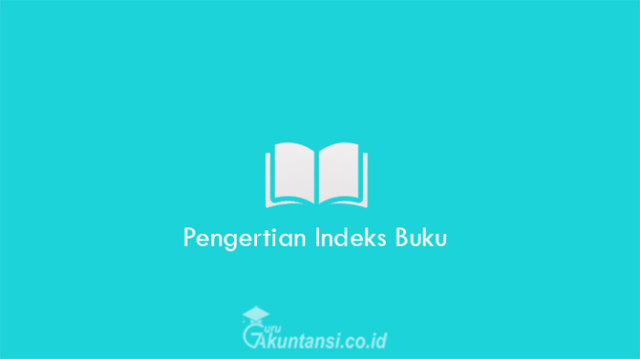 indeks buku contoh pengertian