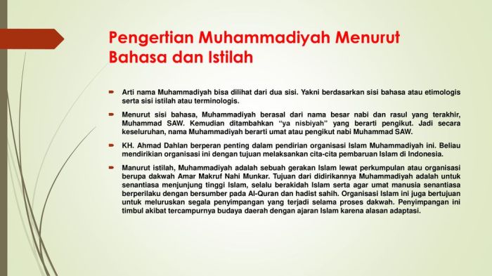 secara bahasa muhammadiyah berarti terbaru