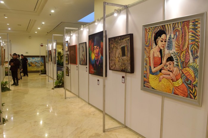 pameran seni rupa linkar semar acara newsroom uns