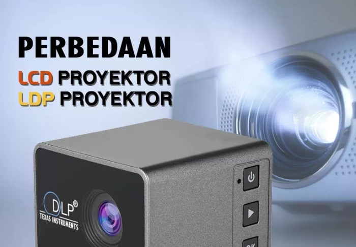 perbedaan lcd dan proyektor