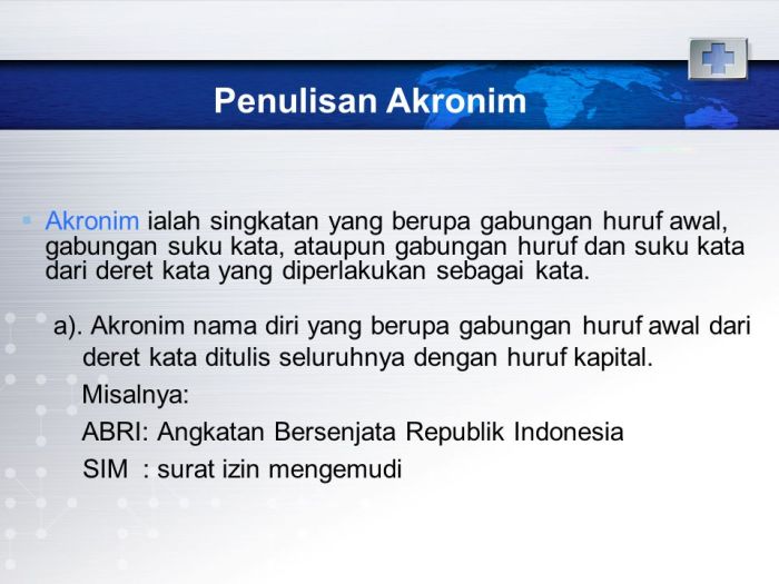 penulisan akronim yang benar