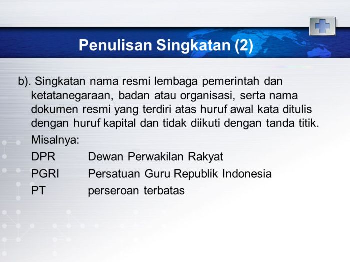 akronim singkatan bahasa soal eyd penulisan