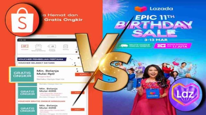 perbedaan shopee dan lazada