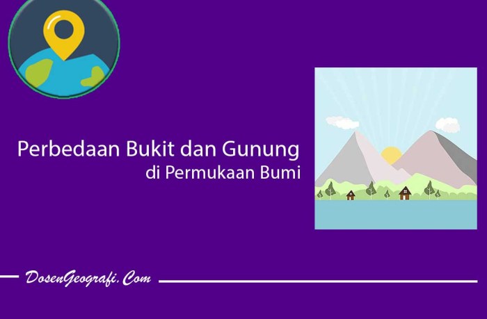 perbedaan bukit dan gunung terbaru